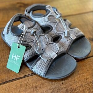 NEW Hike Footwear Womens Gray Outdoor Hiking Summer Sandals Size 7.5